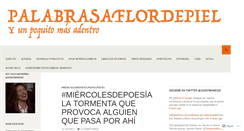 Desktop Screenshot of palabrasaflordepiel.com