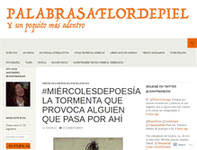 Tablet Screenshot of palabrasaflordepiel.com